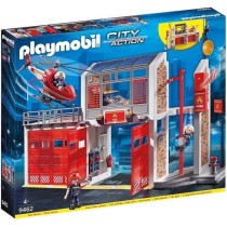 PLAYMOBIL 9462 Caserne de pompiers avec hélicoptere, City Action, Mix