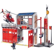 PLAYMOBIL 9462 Caserne de pompiers avec hélicoptere, City Action, Mix