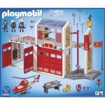 PLAYMOBIL 9462 Caserne de pompiers avec hélicoptere, City Action, Mix