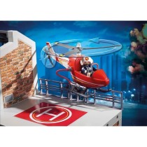 PLAYMOBIL 9462 Caserne de pompiers avec hélicoptere, City Action, Mix