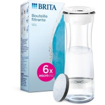 Bouteille filtrante - BRITA - Blanc Graphite - 6 filtres MicroDisc inc