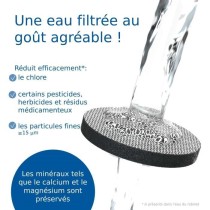 Bouteille filtrante - BRITA - Blanc Graphite - 6 filtres MicroDisc inc