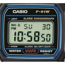 Montre - Casio - Vintage - Noir - Digital - Résine - Étanchéité WR