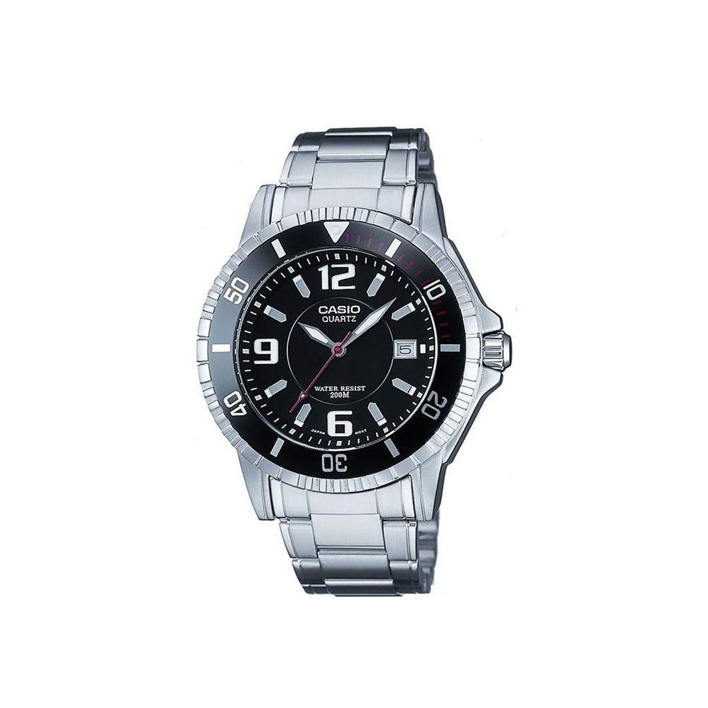 Montre - CASIO - BASIC - Acier inoxydable - Quartz - Étanchéité 20