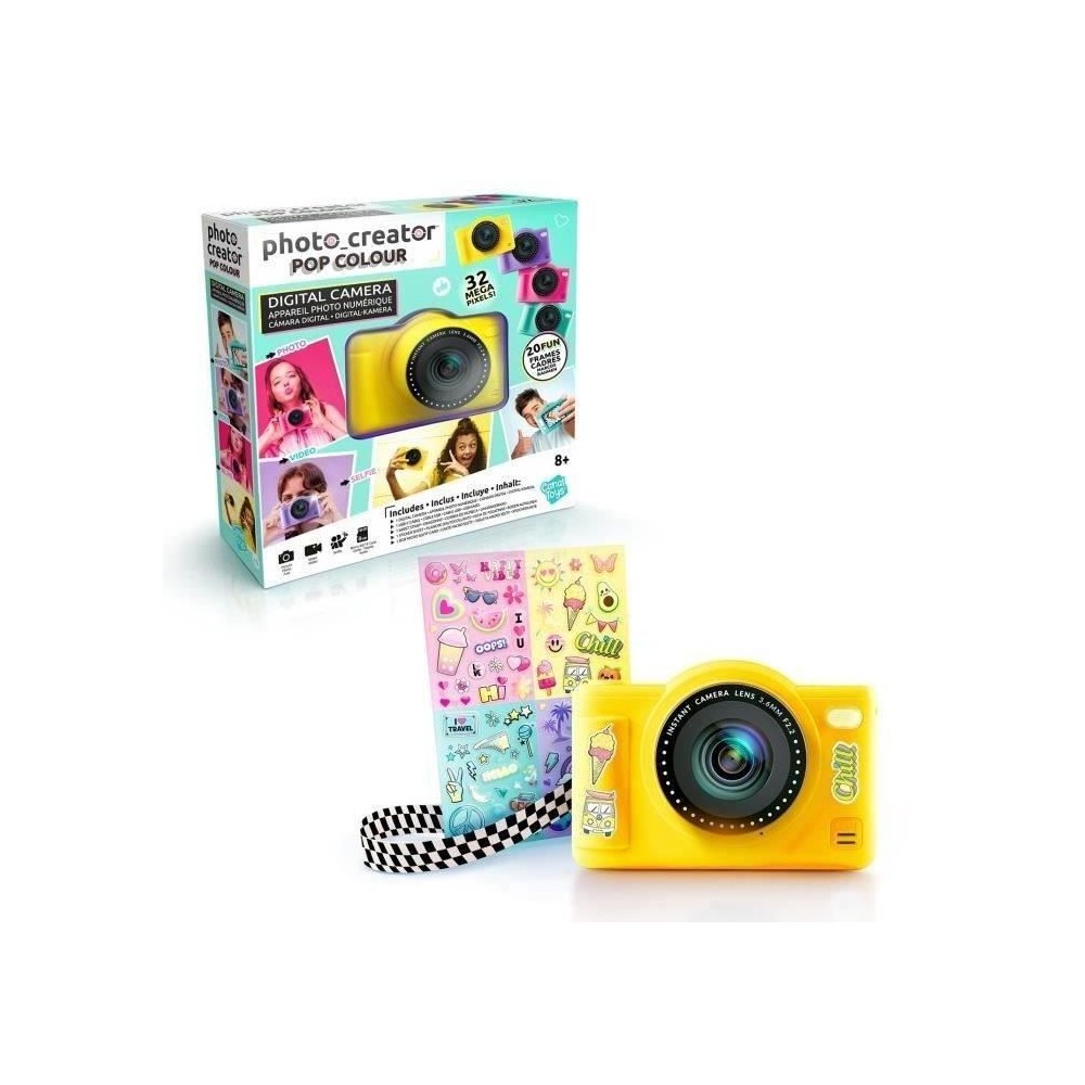 Canal Toys - Photo Creator -Appareil Photo Numérique Pop Couleur Jaun