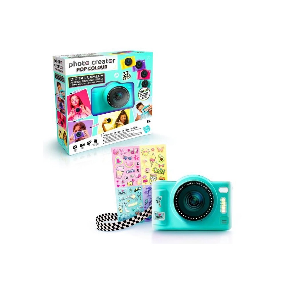 Canal Toys - Photo Creator -Appareil Photo Numérique Pop Couleur Vert