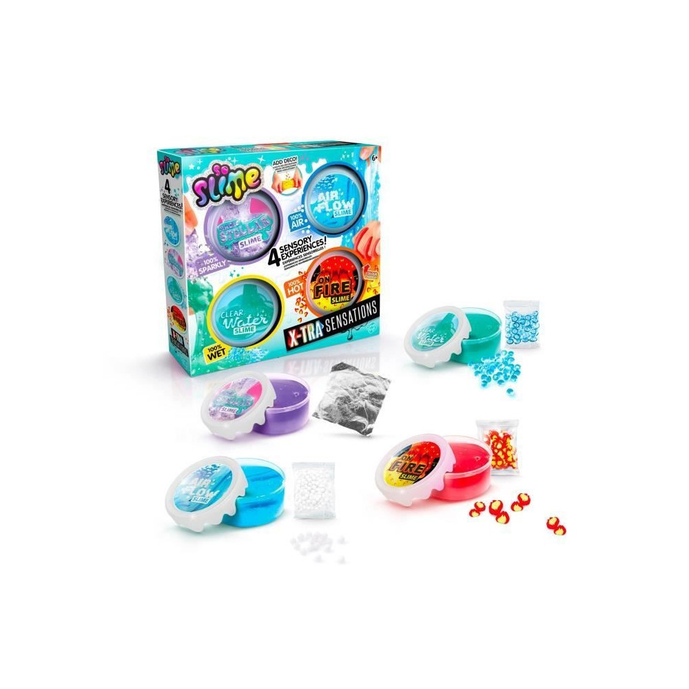 Canal Toys - SO SLIME DIY - Xtra Sensation Multipack- Avec 4 slimes a