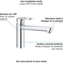 GROHE Robinet évier de cuisine Start Flow, mitigeur monocommande avec