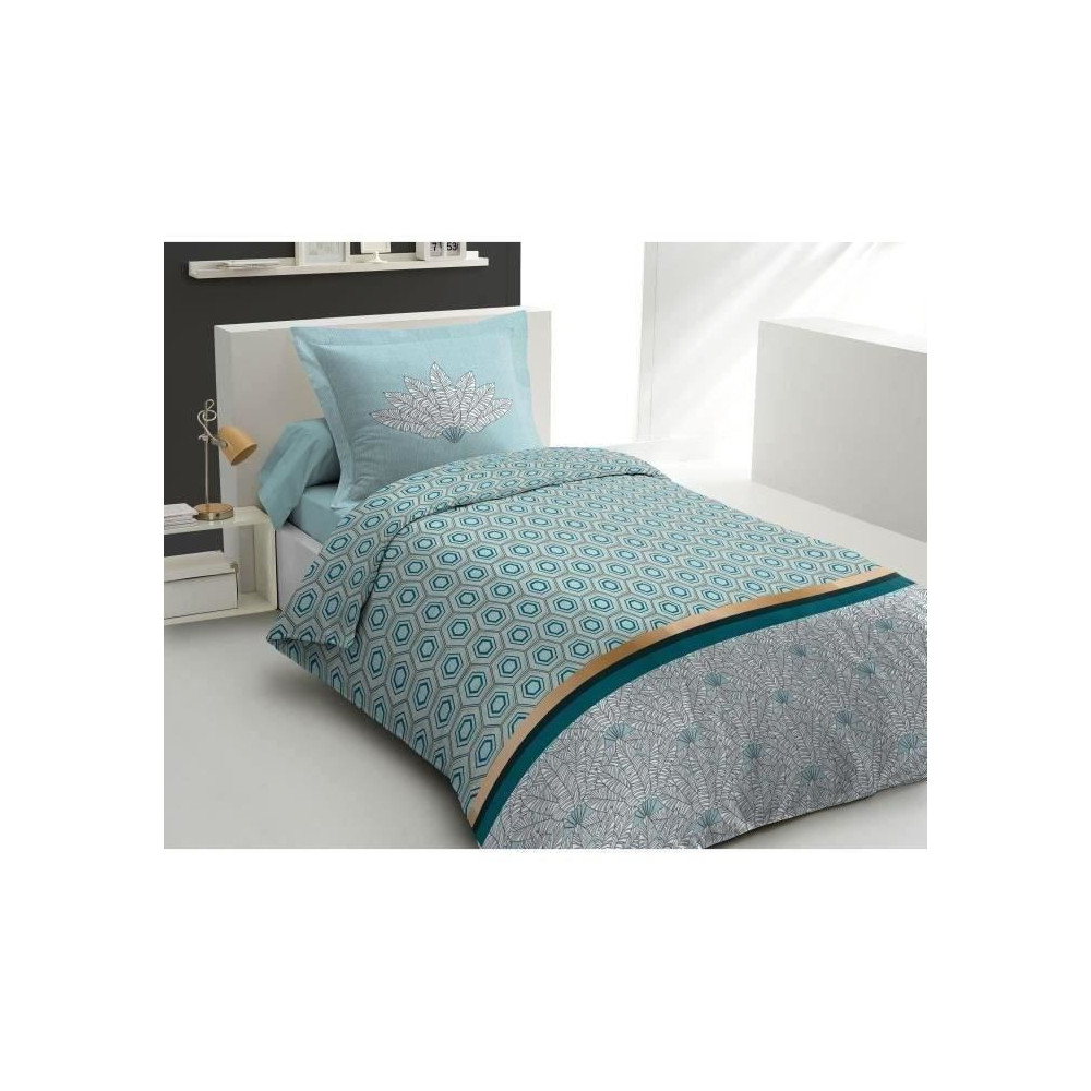 Parure de couette 140x200 cm HOME LINGE PASSION LOUXOR : Housse de cou