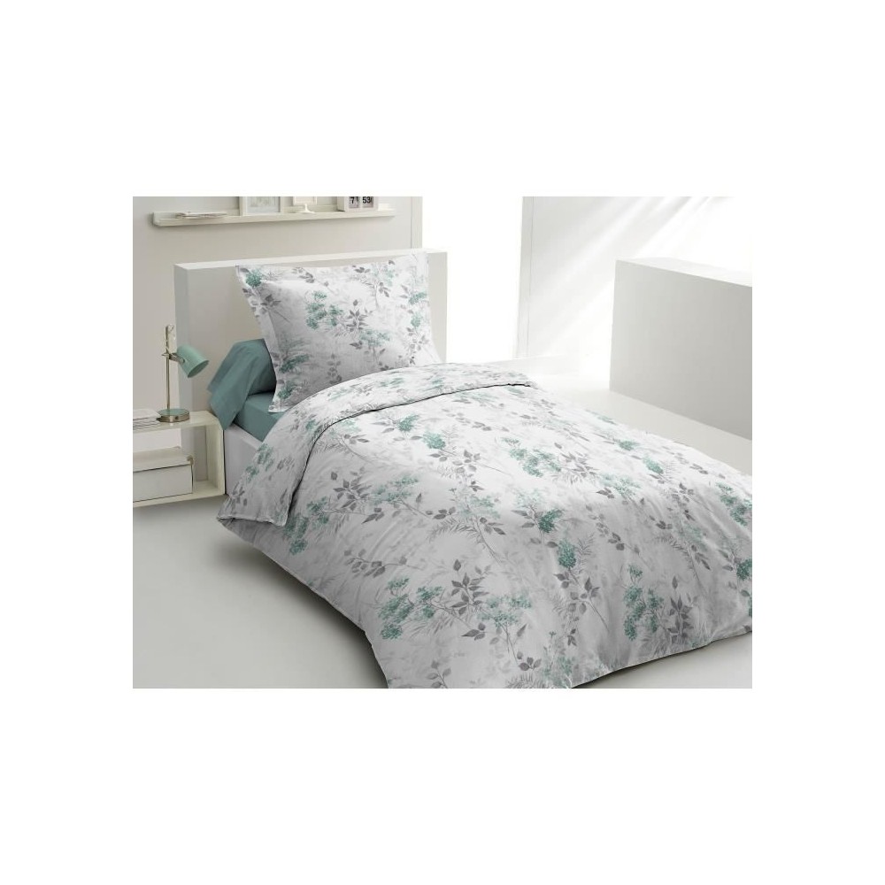 Parure de couette 140x200 cm HOME LINGE PASSION POMPADOUR : Housse de