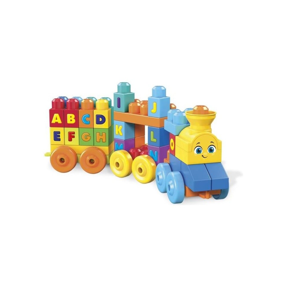 Mega Bloks - Le Train de l'Alphabet - Jouet de construction - 12 mois