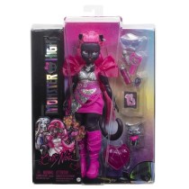 Monster High-Catty Noir-Poupée avec chat Amulette et accessoires HXH7