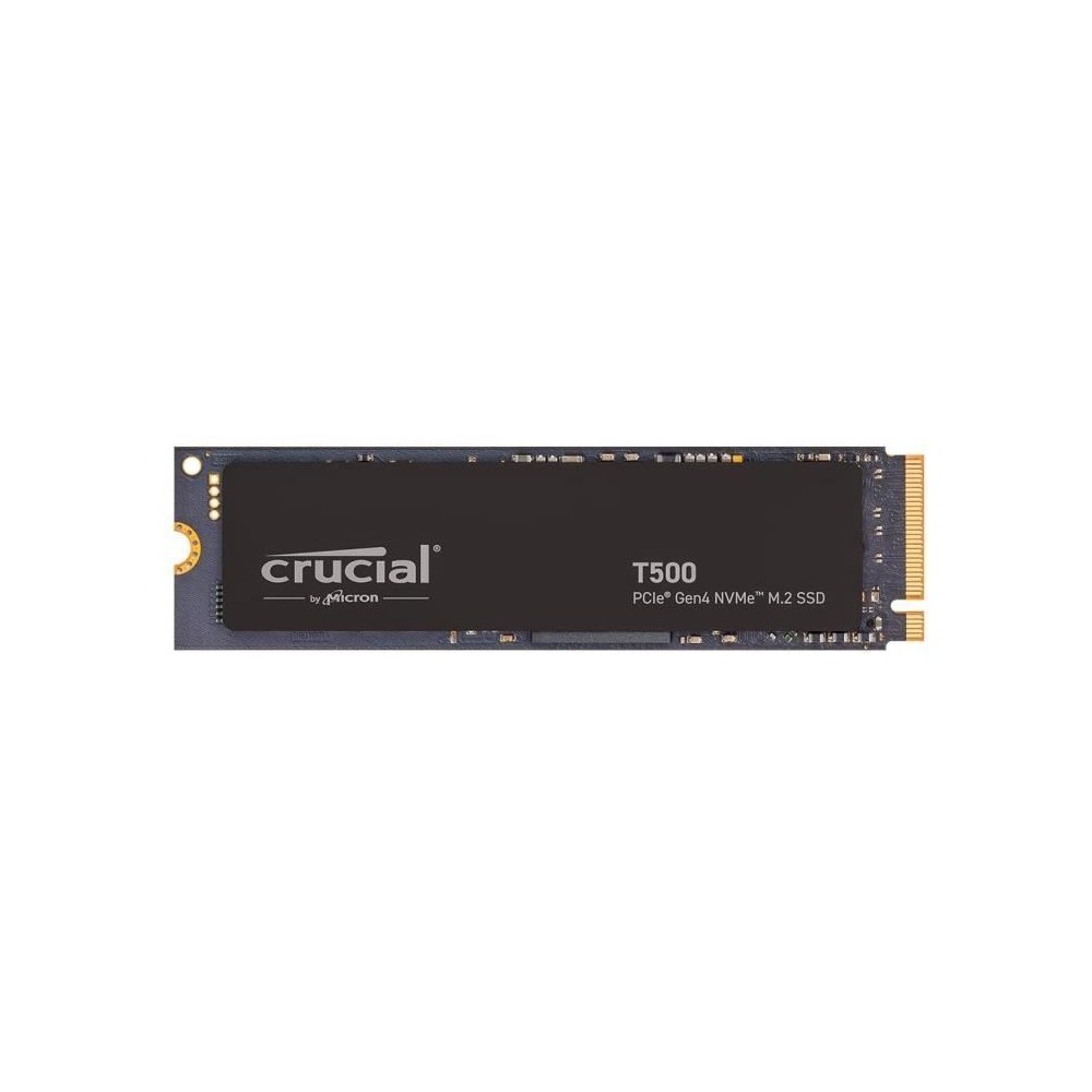 SSD Interne - CRUCIAL - T500 - 1 To - PCIe Gen4 NVMe - jusqu'a 7200 Mo