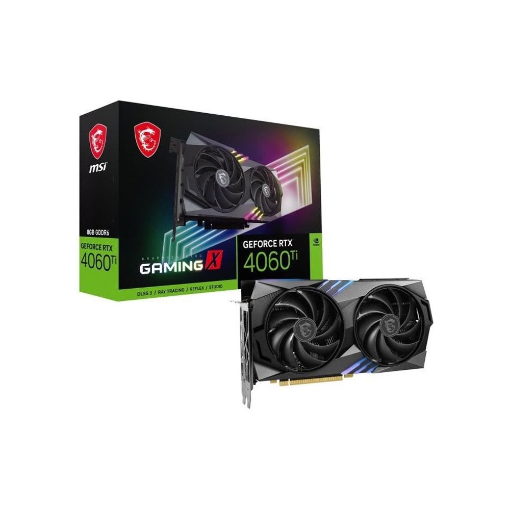 MSI - Nvidia - Carte Graphique - RTX 4060 Ti GAMING X - 8Go