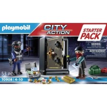 PLAYMOBIL 70908 Starter Pack Policier cambrioleur de coffre-fort, les