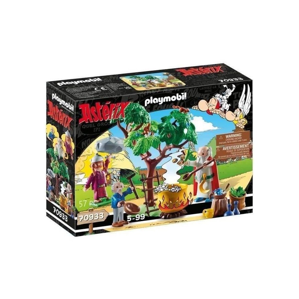 PLAYMOBIL 70933 Panoramix et chaudron de Potion Magique, Astérix, Adu