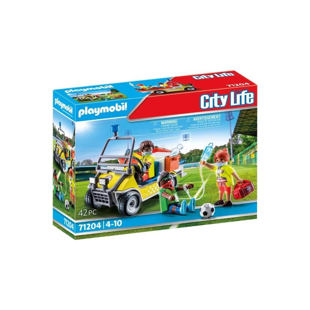 PLAYMOBIL 71204 Véhicule de secours, City Action Les Secouristes, Des