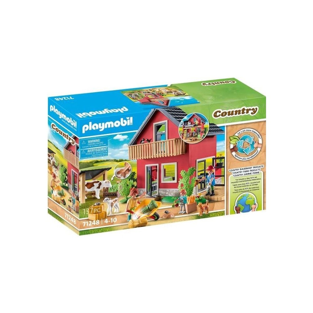 PLAYMOBIL 71248 Petite ferme, Country La Ferme, 137 pieces, Des 4 ans