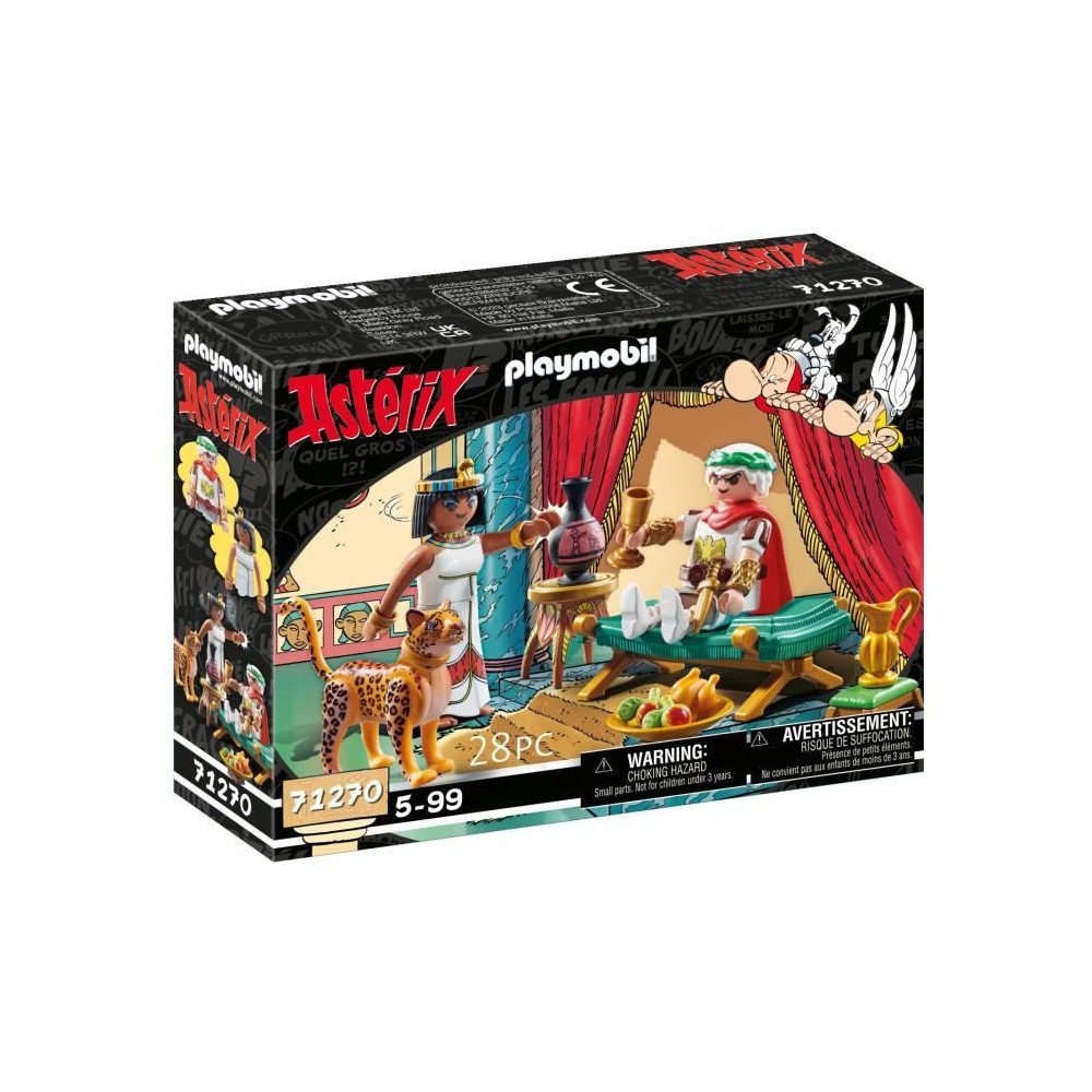 PLAYMOBIL 71270 César et Cléopâtre, Astérix, Personnages, Des 5 an