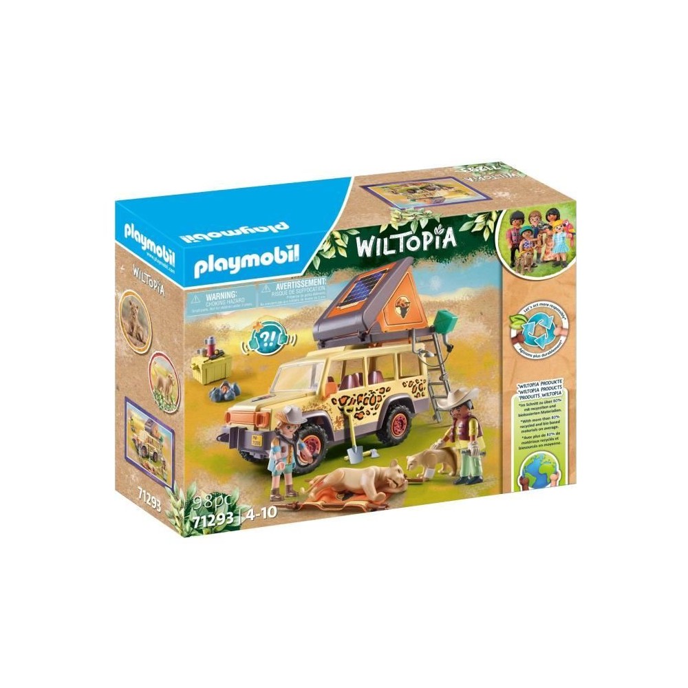 PLAYMOBIL 71293 Explorateurs avec véhicule tout terrain, Wiltopia, 98