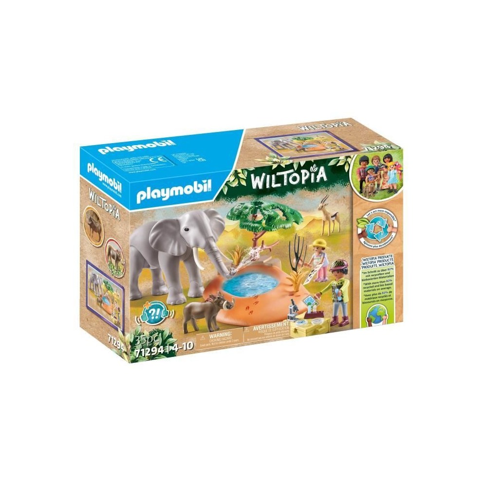 PLAYMOBIL 71294 Explorateurs avec animaux de la savane, Wiltopia, Avec