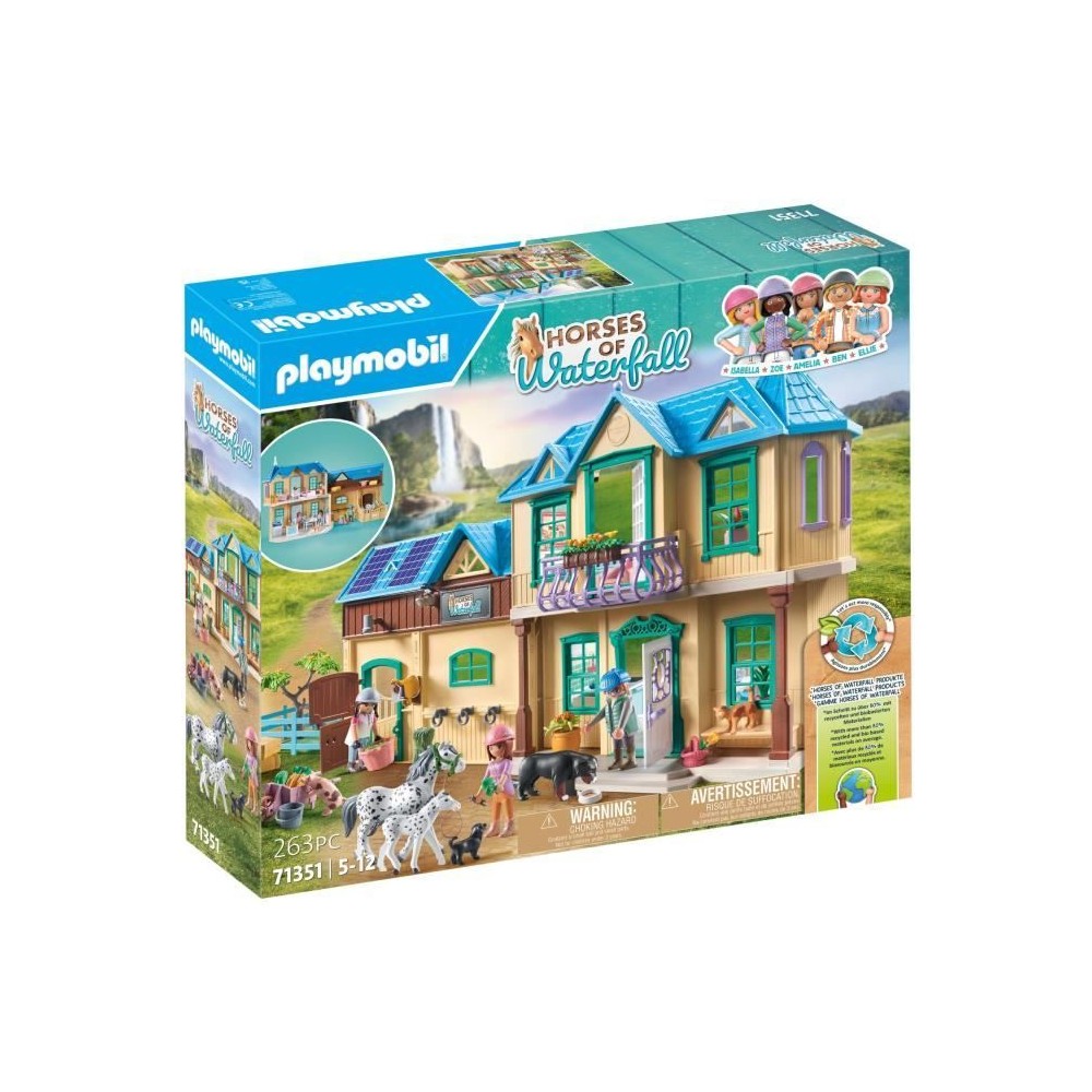 PLAYMOBIL 71351 Ranch de la cascade - Horses of Waterfall - 264 pieces