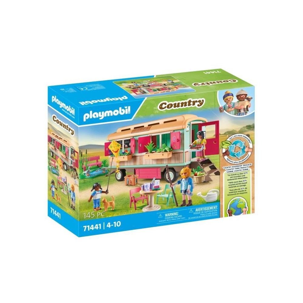 PLAYMOBIL 71441 Roulotte café boutique, Country La vie a la ferme, De