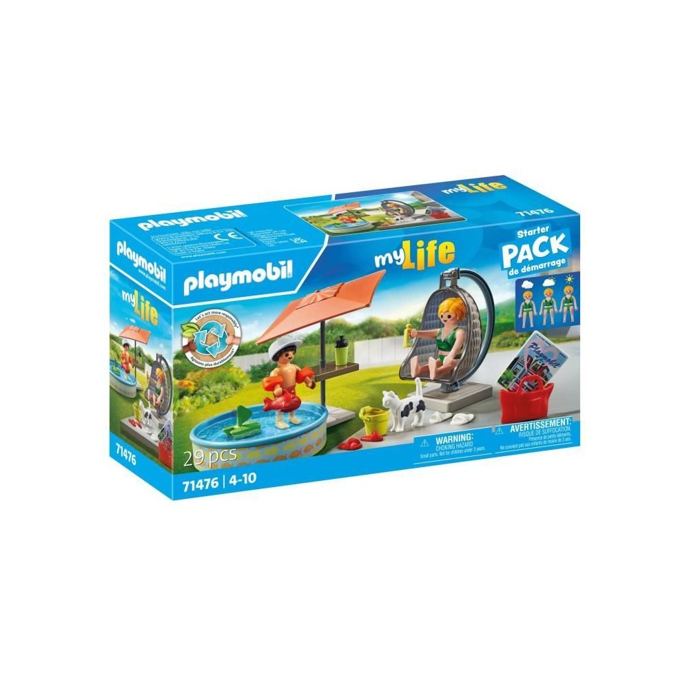 PLAYMOBIL 71476 StarterPack Maman et enfant avec fauteuil suspendu, My