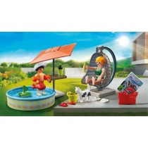 PLAYMOBIL 71476 StarterPack Maman et enfant avec fauteuil suspendu, My