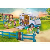 PLAYMOBIL 71493 Van pour cheval et poneys avec enclos, Horses of Water