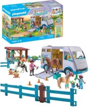 PLAYMOBIL 71493 Van pour cheval et poneys avec enclos, Horses of Water