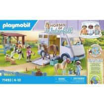 PLAYMOBIL 71493 Van pour cheval et poneys avec enclos, Horses of Water