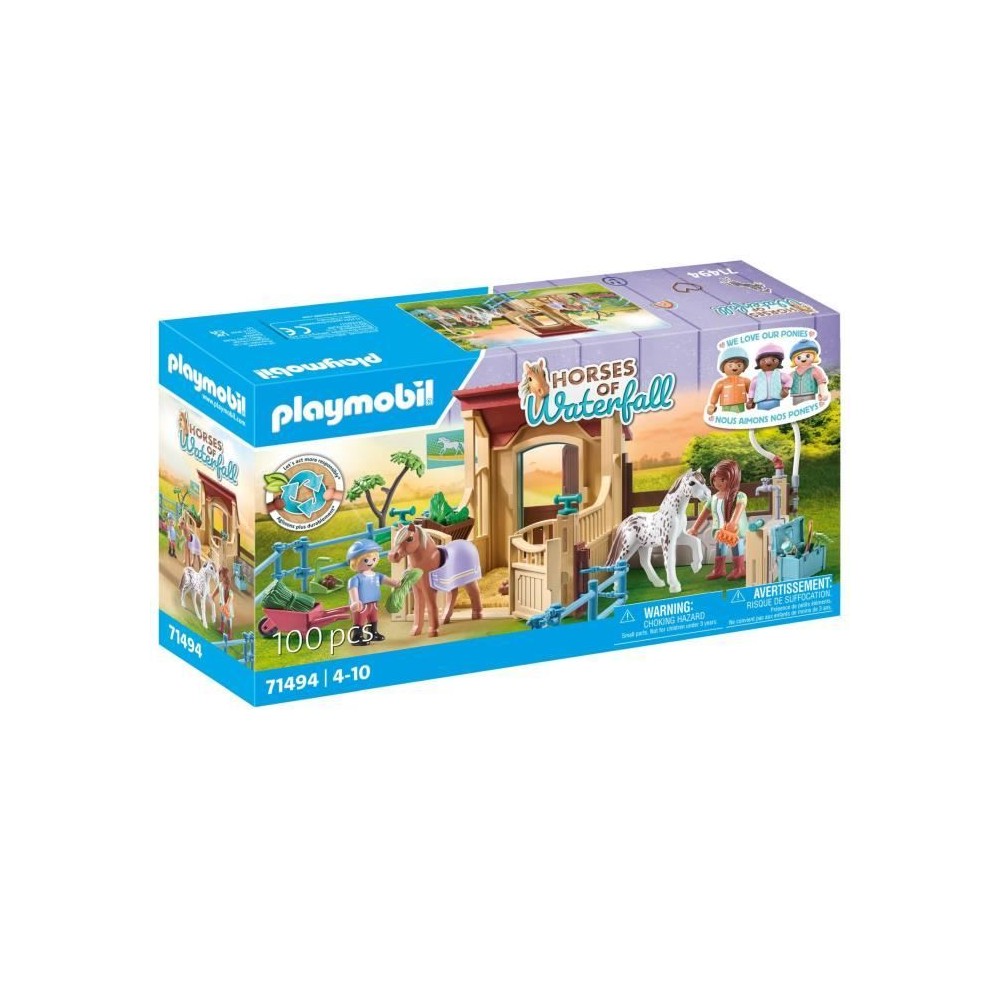 PLAYMOBIL 71494 Cavalieres avec box et poneys - Horses of Waterfall -