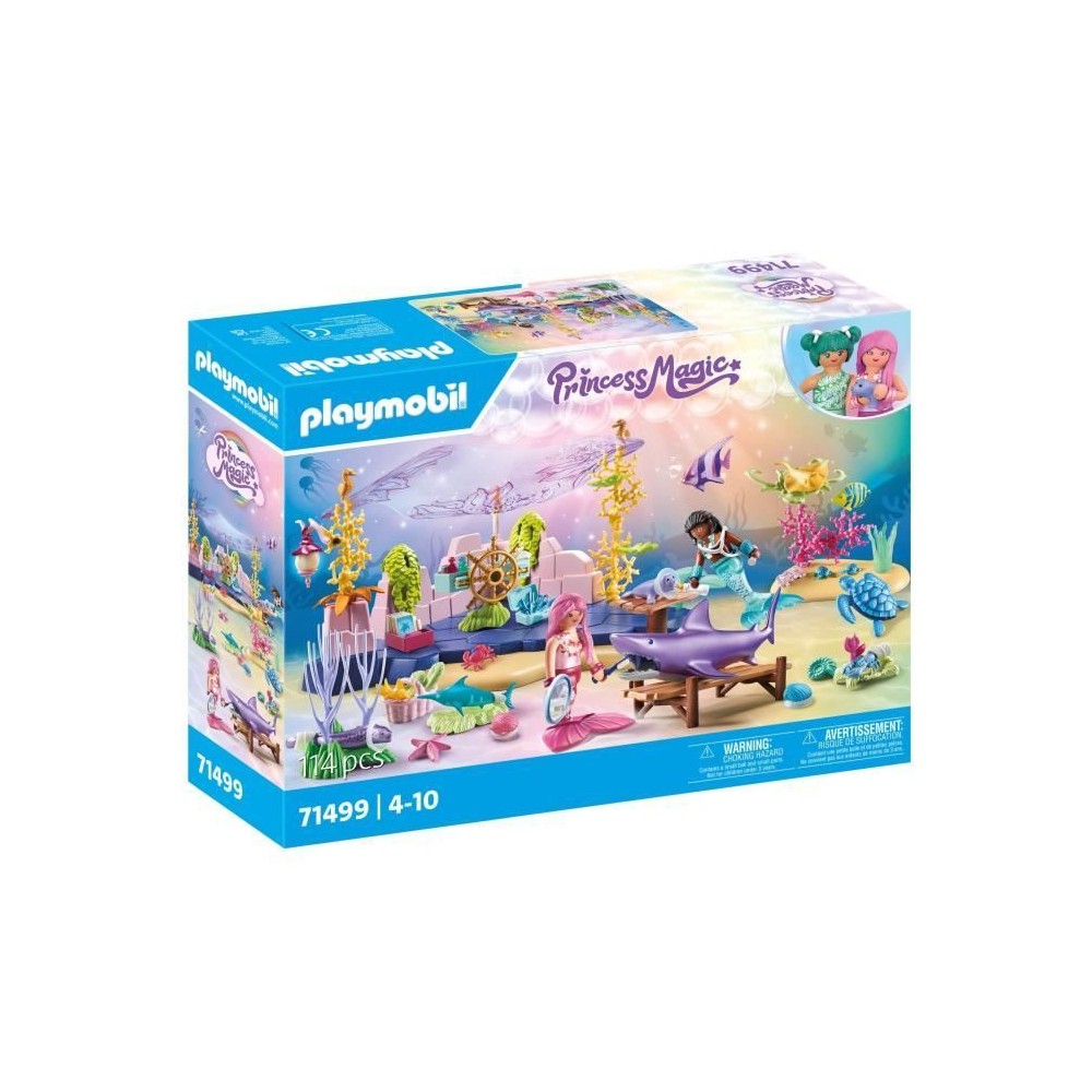 PLAYMOBIL 71499 Centre de soin des sirenes pour animaux