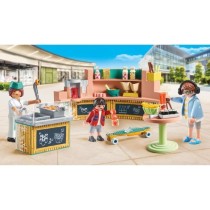 PLAYMOBIL 71538 Stand de restauration rapide, My Life, 54 pieces, Des