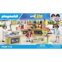 PLAYMOBIL 71538 Stand de restauration rapide, My Life, 54 pieces, Des