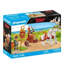 PLAYMOBIL 71543 Char romain et chevaux, Astérix, Avec 2 personnages d