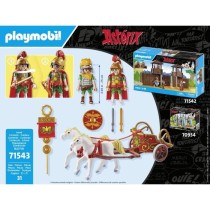 PLAYMOBIL 71543 Char romain et chevaux, Astérix, Avec 2 personnages d