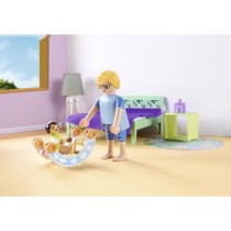 PLAYMOBIL 71609 Chambre de parents avec berceau suspendu, Maison d'arc