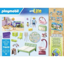 PLAYMOBIL 71609 Chambre de parents avec berceau suspendu, Maison d'arc