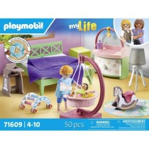 PLAYMOBIL 71609 Chambre de parents avec berceau suspendu, Maison d'arc