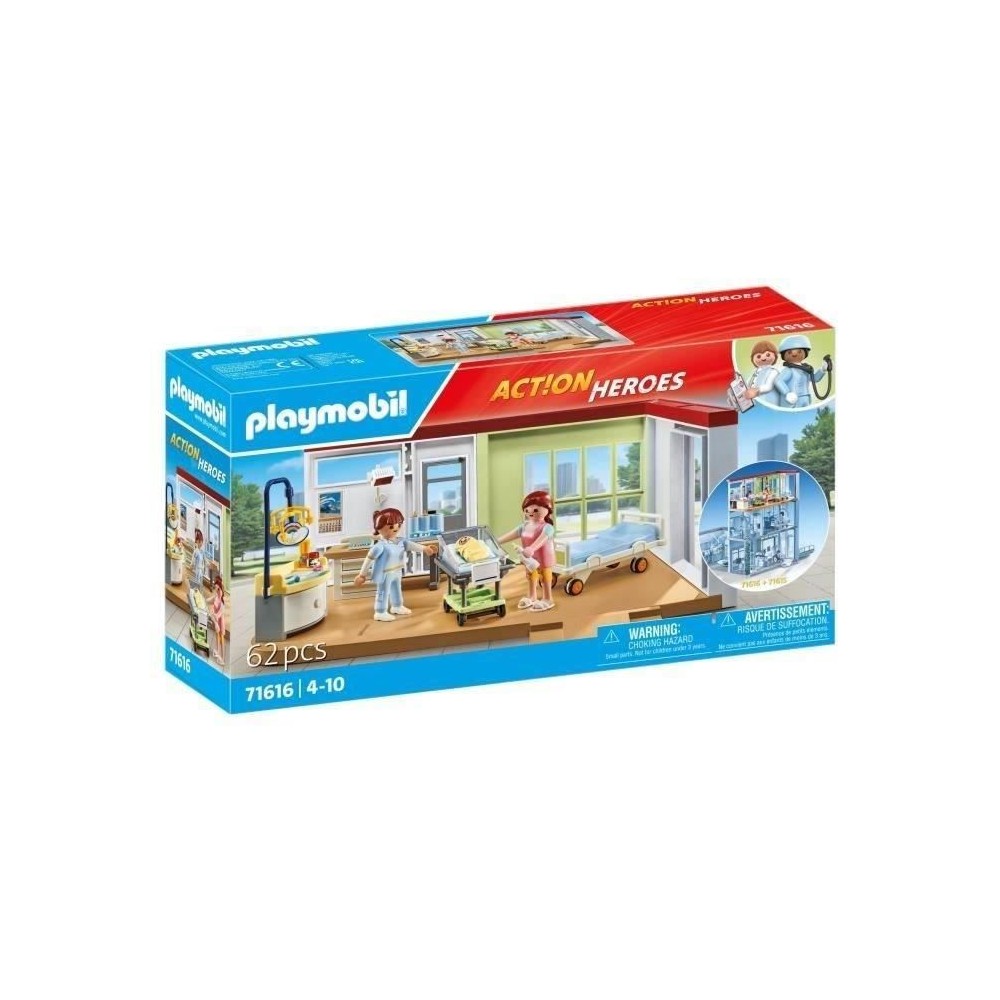 PLAYMOBIL - 71616 - Chambre de maternité