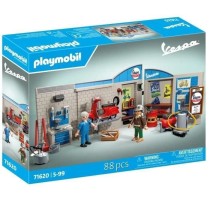 PLAYMOBIL 71620 Vespa Garage, Style rétro, années 60, 88 pieces, Adu