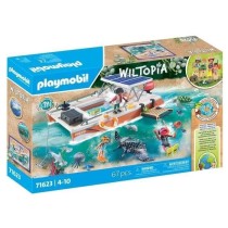 PLAYMOBIL 71623 Bateau de surveillance des récifs coralliens, 67 piec