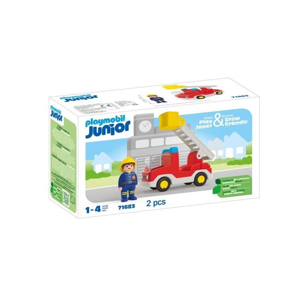 PLAYMOBIL Junior 71683 Camion de pompier, Des 12 mois