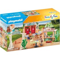 PLAYMOBIL 71424 Camping, Univers du Camping, avec une douche fonctionn