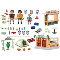 PLAYMOBIL 71424 Camping, Univers du Camping, avec une douche fonctionn