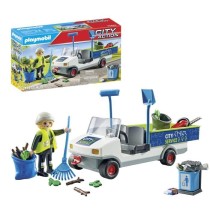 PLAYMOBIL 71433 Agent entretien avec véhicule électrique - City Acti