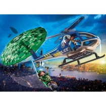 PLAYMOBIL 70569 Hélicoptere de police et parachutiste, City Action, L