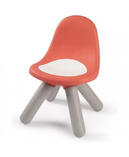 Smoby - Kid Chaise - Mobilier pour Enfant - Dès 18 Mois - Intérieur et Extérieur - Rouge Brique